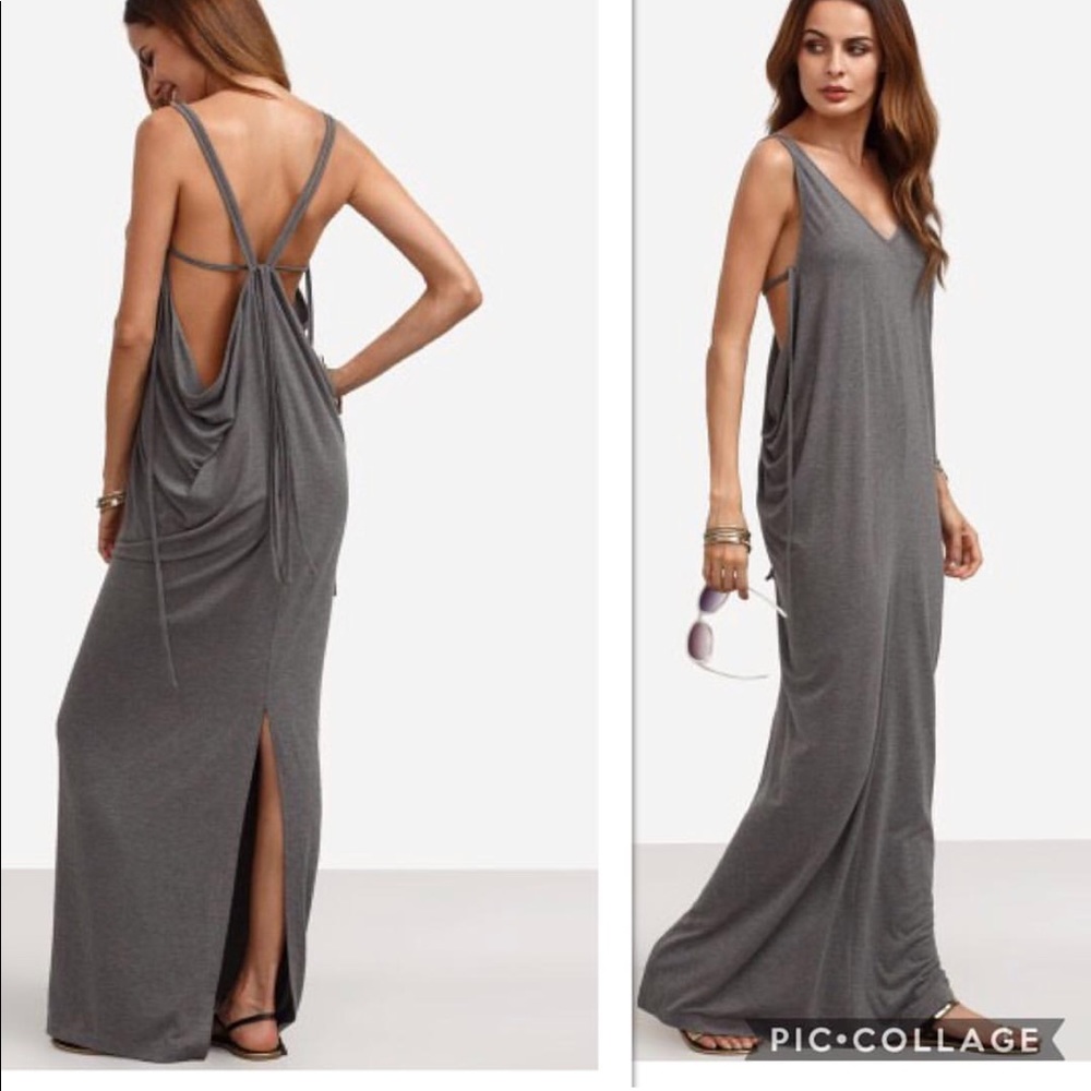 Grey maxi dress